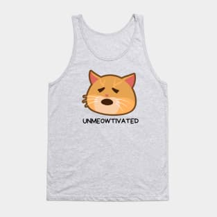 Unmeowtivated | Cute Unmotivated Cat Pun Tank Top